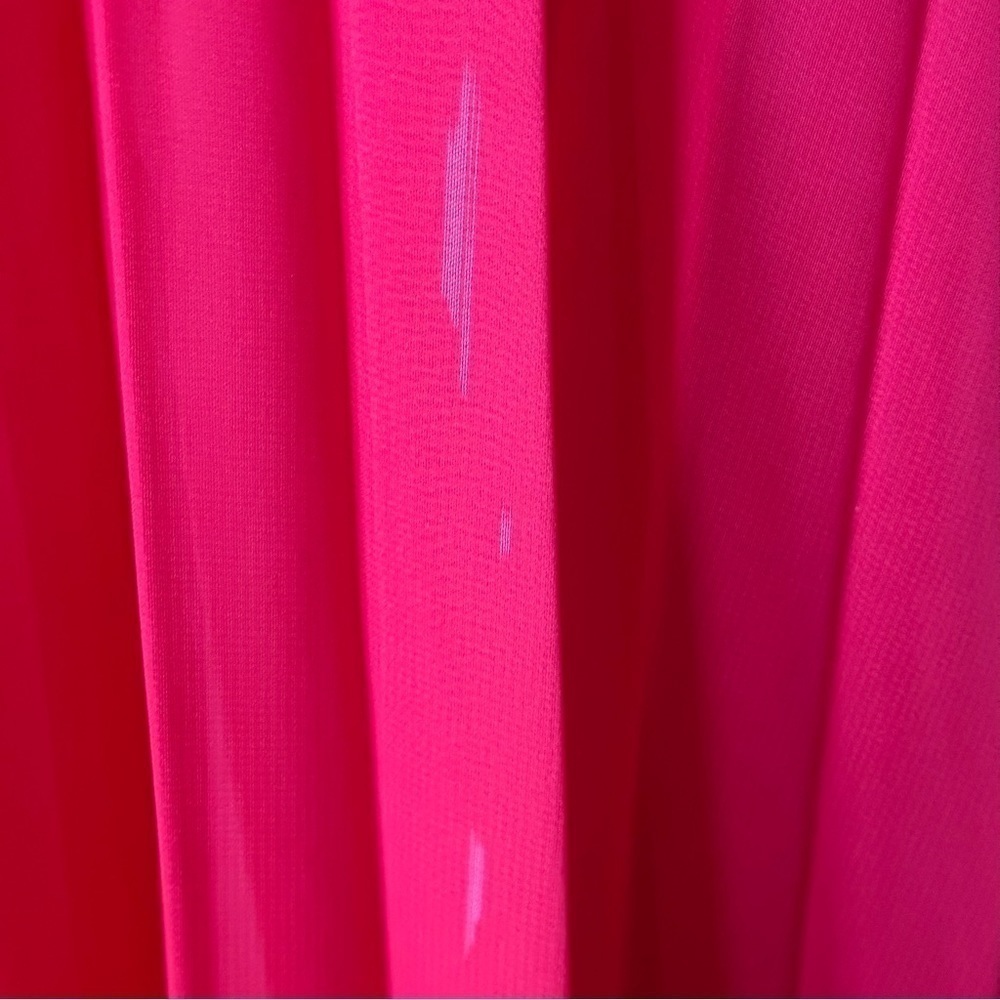 SOLD - Pleated OMBRE HALTER MAXI DRESS - PINK RED - Picture 9 of 9